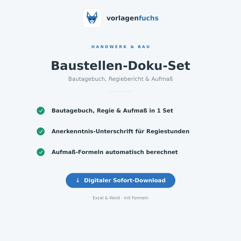 Vorschau: Baustellen-Doku-Set