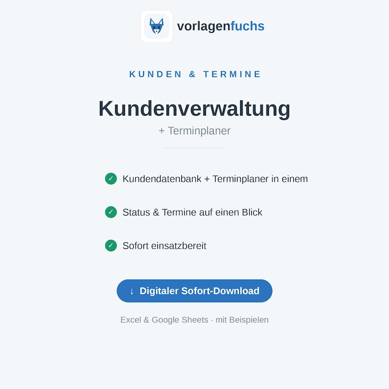 Vorschau: Kundenverwaltung & CRM in Excel