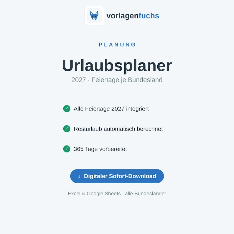 Vorschau: Urlaubsplaner 2027